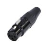 Rean RC3F-BAG XLR Connector Socket Straight 3 Pins 1pc