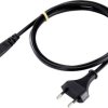 kabel zasilający do niskich temperatur Sygonix SY-5043496, H03VVH2-F 2X 0,75 mm², 230 V, 2.5 A, 1.80 m