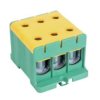 Blok rozdzielczy ‑ odgałęźny 3 ‑ polowy 35-150mm2 żółto-zielony montaż płaski FJ-E150/3/D 1000071
