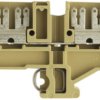 Through terminal block, plug-in connection, 0.5-2.5 mm², 4 pole, 20 A, 6 kV, beige/yellow, 0478260000