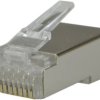 Wtyk modularny RJ45 8P8C kat.6 ekranowany FTP drut NEKU /woreczek 100szt./