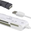 Renkforce CR45e Czytnik kart pamięci, zewnętrzny USB 2.0, Micro USB biały