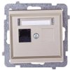 SONATA Gniazdo komputerowe pojedyncze RJ45 kat.5e szampański złoty KRONE GPK-1R/K/m/39