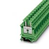 Złączka szynowa 2-przewodowa 16mm2, listwa zaciskowa koloru zielonego UK 16 N GN /50szt./
