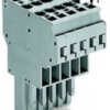 Socket header, 6 pole, pitch 5 mm, straight, gray, 769-126