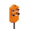 Koncentrator aktuator/sensor z wskaźnikami LED 4-porty gniazda M12 5-polowy 2 sygnały na gniazdo ASBV 4/LED 5-256/10 M