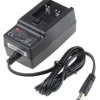 Adapter AC/DC Uwy 12V dc Iwy 2A Złącze 2,1 x 5,5 x 11 mm, biegun dodatni w środku 24W typ wtyczki: Typ C