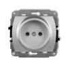 TREND Gniazdo pojedyncze b/u srebrny metalik 7GP-1p
