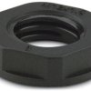 Counter nut, M12, 18 mm, black, 1411213