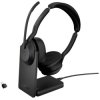 Jabra 25599-999-889 Evolve 2 55 MS On-ear headset Black Noise cancelling