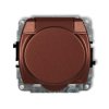 TREND Gniazdo bryzgoszczelne z/u SCHUKO (klapka brązowy metalik) brązowy metalik 9GPB-1sp