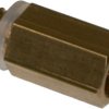 Connecting piece, brass, for threaded connection M5, 50.051