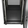 Szafa instalacyjna rack stojąca 19 24u 600x800 czarna drzwi perforowane lcd lanberg (flat pack) v2 FF01-6824-23BL