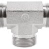 Hydrauliczny adapter teowy gwintowany 6JMK4S, Connector A BSPP 3/8 męski Connector B Złącze BSPP 3/8-19 męskie Parker