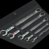 05020380001 Open-end ring ratchet spanner set, 5 pieces