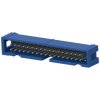 Pin header, 34 pole, pitch 2.54 mm, straight, blue, 3-1761603-1