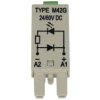Moduł; sygnalizacyjny; zabezpieczający; LD M42G; 24÷60V; DC; zielony; polaryzacja A1+; do gniazda; szary; Relpol; RoHS