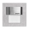 Oprawa LED 0.4W 10V IP20 TANGO MINI szlif biała 02-01-02-01-0120