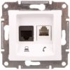Sedna Gniazdo Białe Rj11/Rj45 6 Sdn5200121