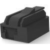 Insulating grommet for 6.35 mm, 1 pole, PA, black, 1989727-1