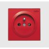 Vestra Gniazdo pojedyncze DATA bez ramki podtynkowe IP20 czerwony 3842-10
