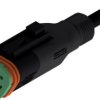 Connection cable, socket, 3 pole, straight to openend, 2m