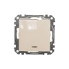 Łącznik 2-biegunowy z sygnalizacją załączenia, beżowy, Sedna Design i Elements SDD112102N
