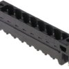 Pin header, 3 pole, pitch 5.08 mm, straight, black, 1838450000