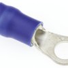Zacisk oczkowy rozmiar przewodu 2.6mm² Ø 4mm izolowany średnica wew 4.3mm Niebieski JST