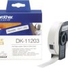 Etykiety do drukarek etykiet Brother DK11203, 17 x 87 mm, Etykiety do folderów, biały