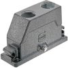 Grommet housing, size 24B, die-cast aluminum, 2 x M32, straight, central locking, IP65/IP68/IP6K9K, 19405241485