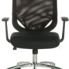 Krzesło biurowe Fotel biurowy Czarny regulowany Tak kołowy Tak wysokość siedzenia 44 → 51cm RS PRO