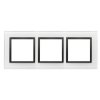 Simon 54 Nature Ramka 3-krotna szklana, Czarna Perła DRN3/68
