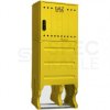 Skrzynka szafka gazowa z fundamentem żółta + monozłącze na średnie ciśnienie 1590x600x250mm INCOBEX