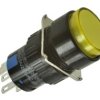 Przełącznik; przyciskowy; LAS1-AY-11/Y/24V; ON-(ON); żółty; podświetlenie LED 24V; żółty; do lutowania; 2 pozycje; 5A; 250V AC;