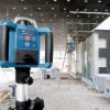 Laser rotacyjny Bosch Professional GRL 300HVG + LR1 + WM4 + RC1 0601061701, Maksymalny zasięg: 300 m, Kalibracja: fabryc