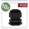 Quadrios 24CA385 Cable gland PG25 Polyamide Black 10 pcs