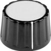 Mentor 333.61 333.61 Pokrętło z nakładką ze znacznikiem czarny (Ø x W) 28 mm x 17 mm 1 szt.