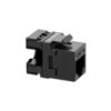 Wkład gniazda komputerowego RJ45 kat.5e UTP czarny