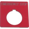 PUSHBUTTON LEGEND PLATE 30MM TYPE K