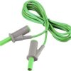 VOLTCRAFT MSB-501 Przewód pomiarowy bezpieczny złącze męskie, lamelkowe 4 mm złącze męskie, lamelkowe 4 mm 1.50 m zielon