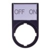 Tabliczka Opisowa Off-On 50X30mm Czarna Prostokątna M22s-St-Gb10 216499