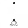 Lampa wisząca MODESTO BLACK pojedyncza z szerokim drucianym kloszem na GU10 10160 TK Lighting