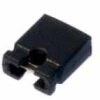 J254-02C/10 Minizwora jumper do listew PH o rastrze 2.54 mm, otwarta - czarna - kpl. 10 szt.