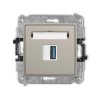 MINI Mechamizm gniazda pojedynczego USB A-A 3.0 taupe 60MGUSB-5