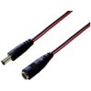 TruComponents 202804 Low power extension cable - Socket 5.5mm 2.1mm 2.5mm 3.0m