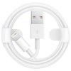 KABEL TRAY USB - LIGHTNING 2A 1M BIALY
