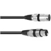 Omnitronic 3022047N Microphone Cable XLR to XLR Black 1.5m