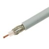 Kabel koncentryczny RG58 linka CU oplot AL, szary
