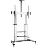 LogiLink BP0084 TV Trolley 60-100 inch Height Adjustable 100kg Floor Stand